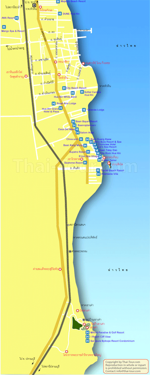 Hua Hin Map